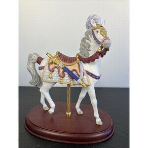 Lenox Carousel Horse Camelot Figurine Carousel Collection EUC Vintage 1992